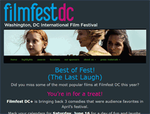 Tablet Screenshot of filmfestdc.org